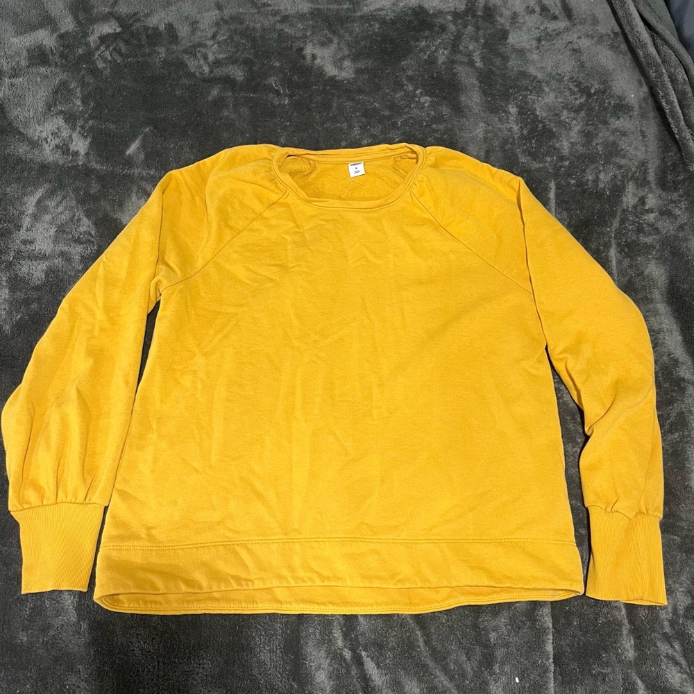 Yellow Long Sleeve Sweatshirt